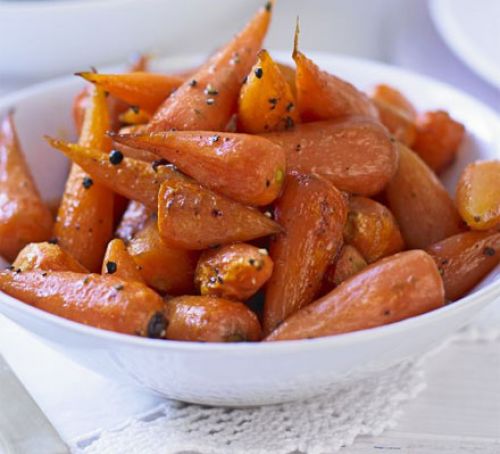 Жареная морковь в медовой глазури