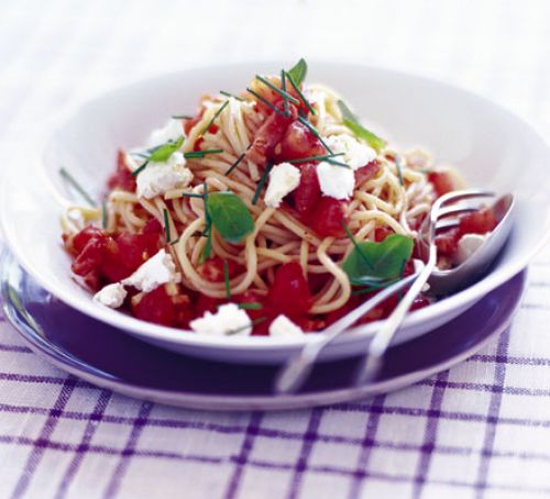 Спагетти с 5-минутным томатным соусом